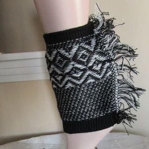 Short Leg Warmer Fring Wear over boots to decorate